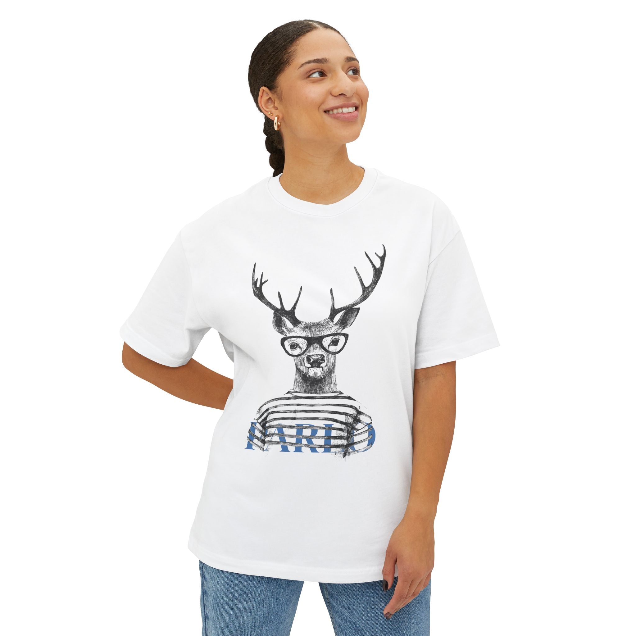 OH DEER - Unisex Oversize Boxy Tee