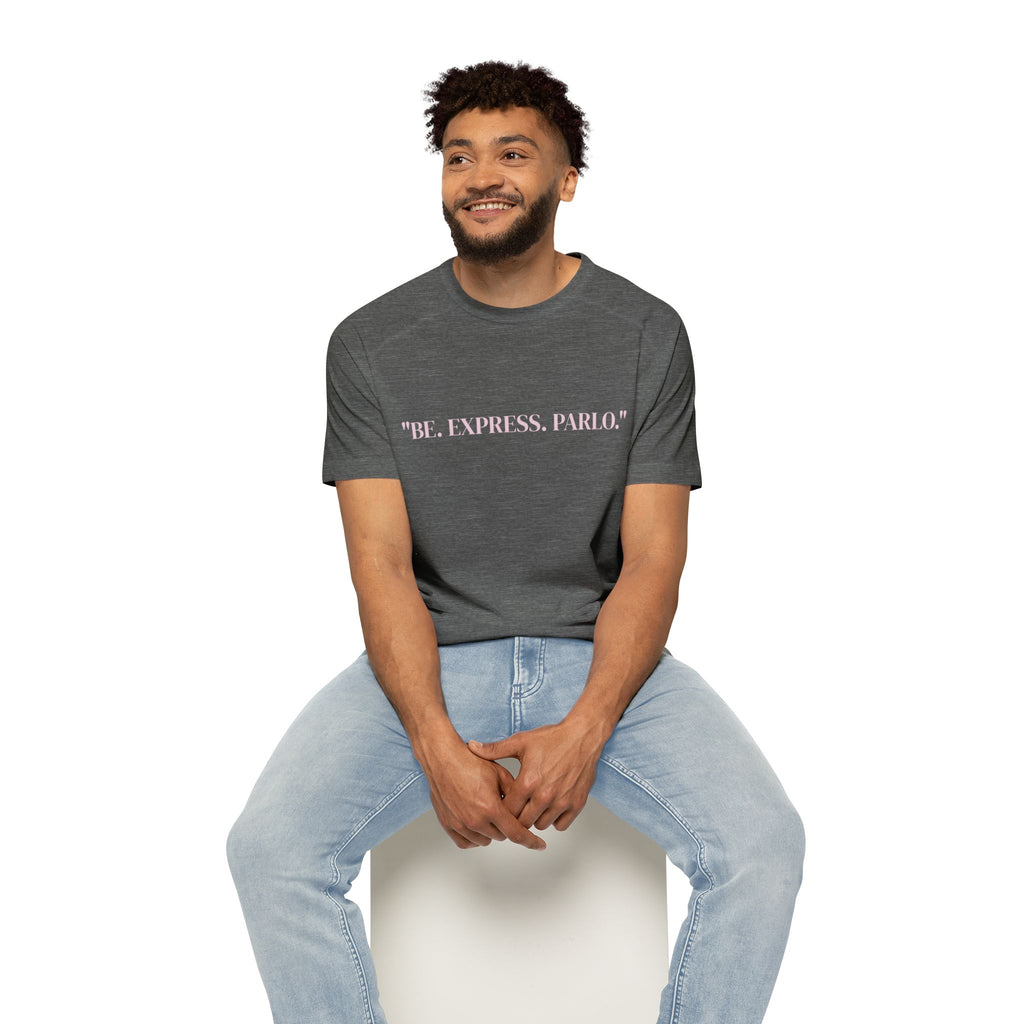 Men's Raglan T-Shirt - "BE. EXPRESS. PARLO 2" Casual, Graphic Tee for Comfortable Everyday Wear, Gift for Friends, Birthdays, or [...]
