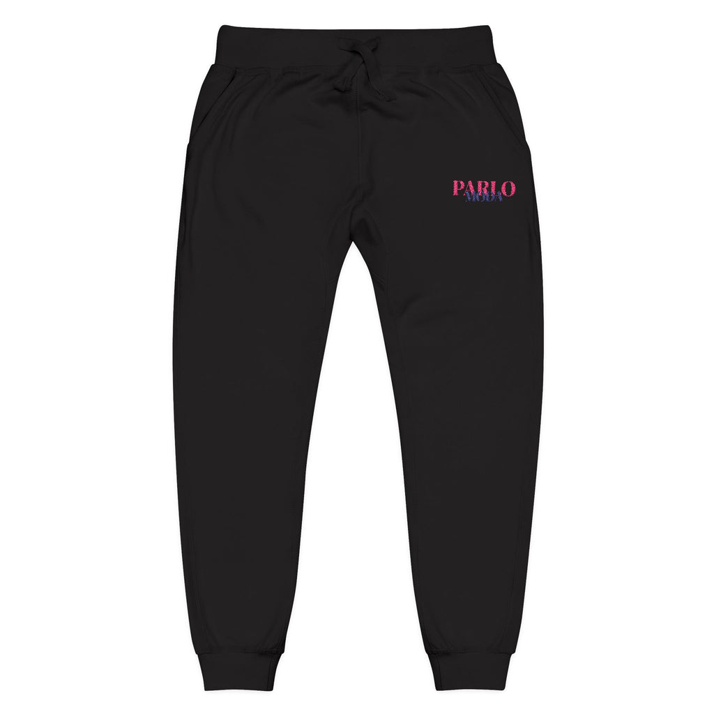 PARLO MODA - Embroidered Fleece Sweatpants