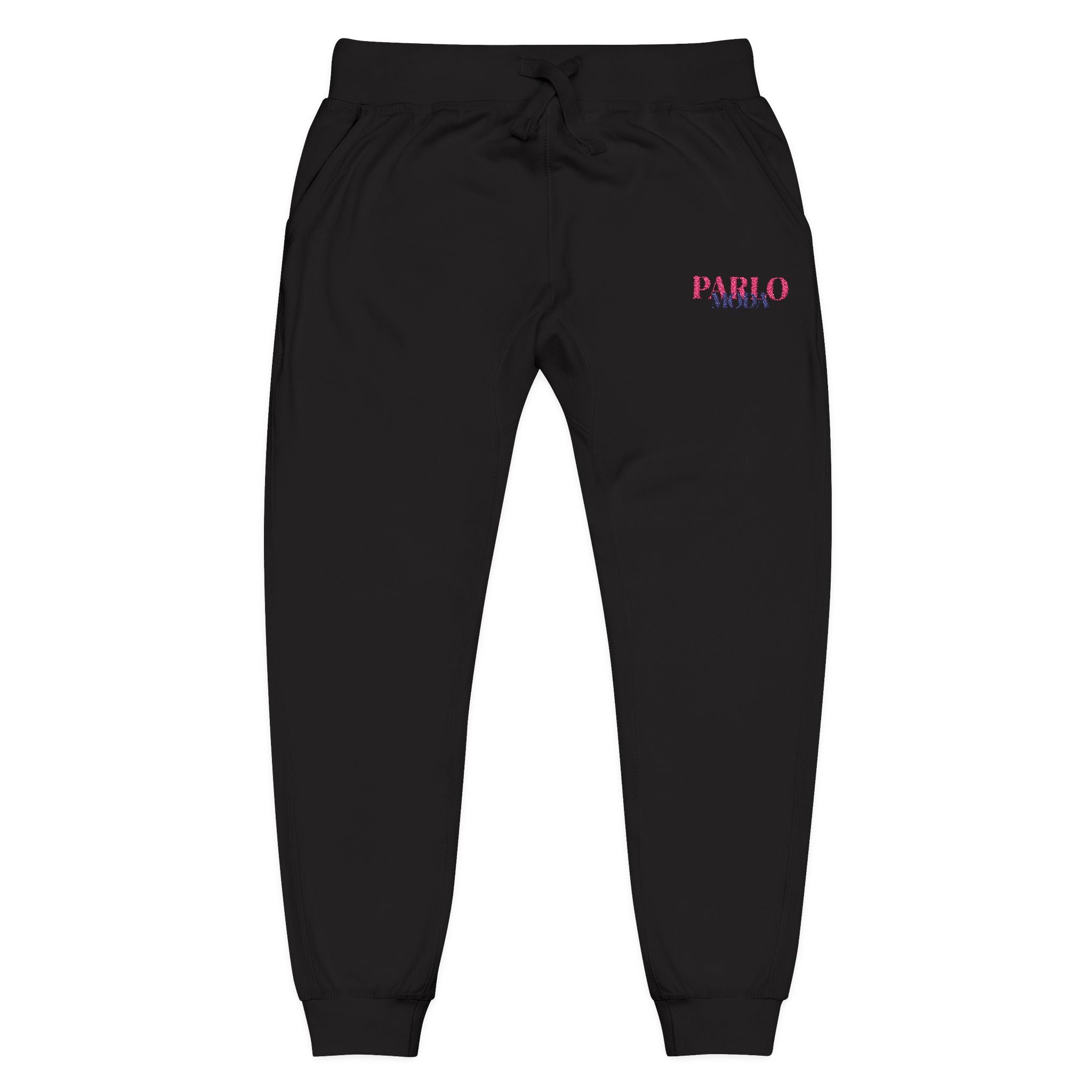 PARLO MODA - Embroidered Fleece Sweatpants