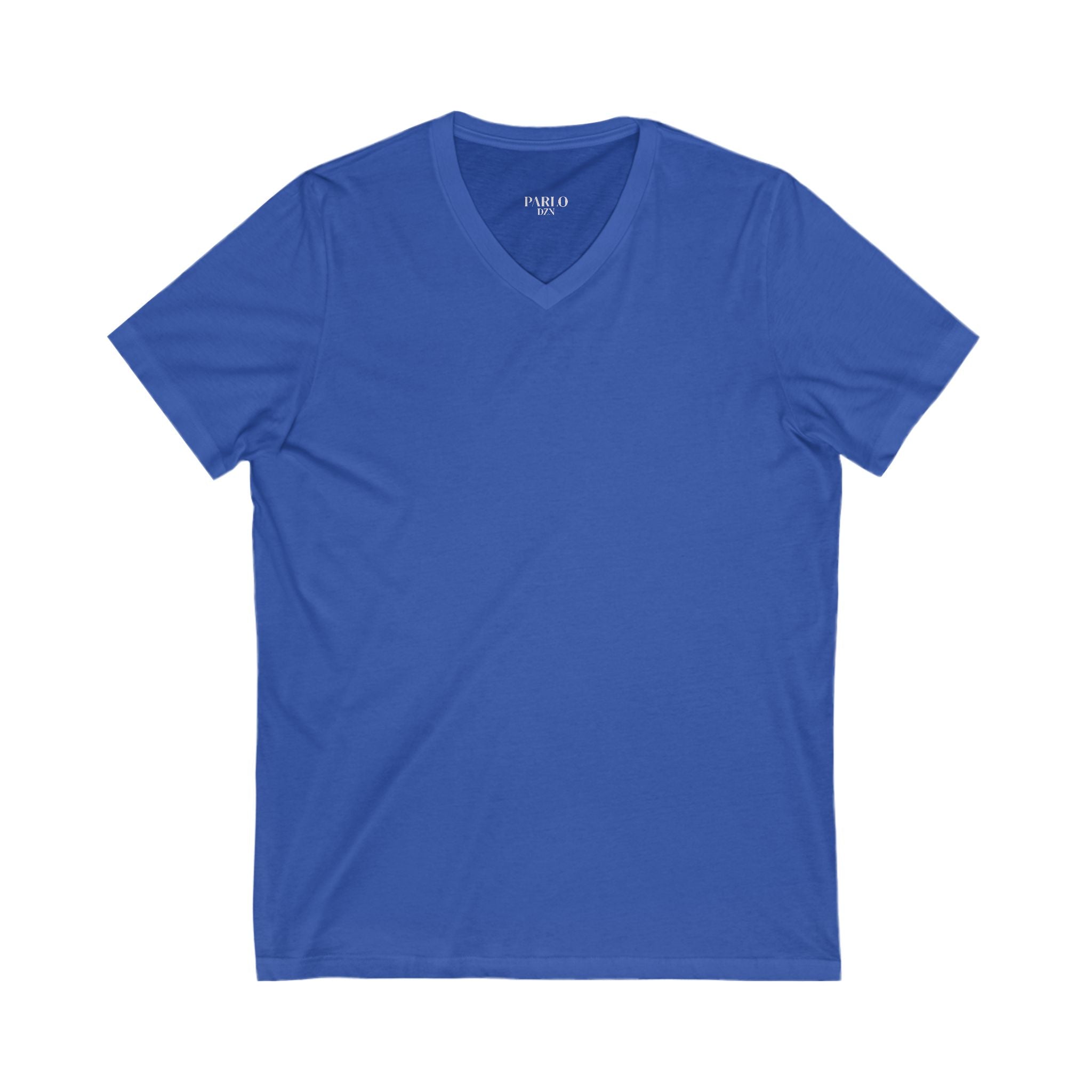 Unisex V-Neck Tee with PARLO Quote – Casual Wear, Everyday Style, Gift for Friends, Motivational T-Shirt