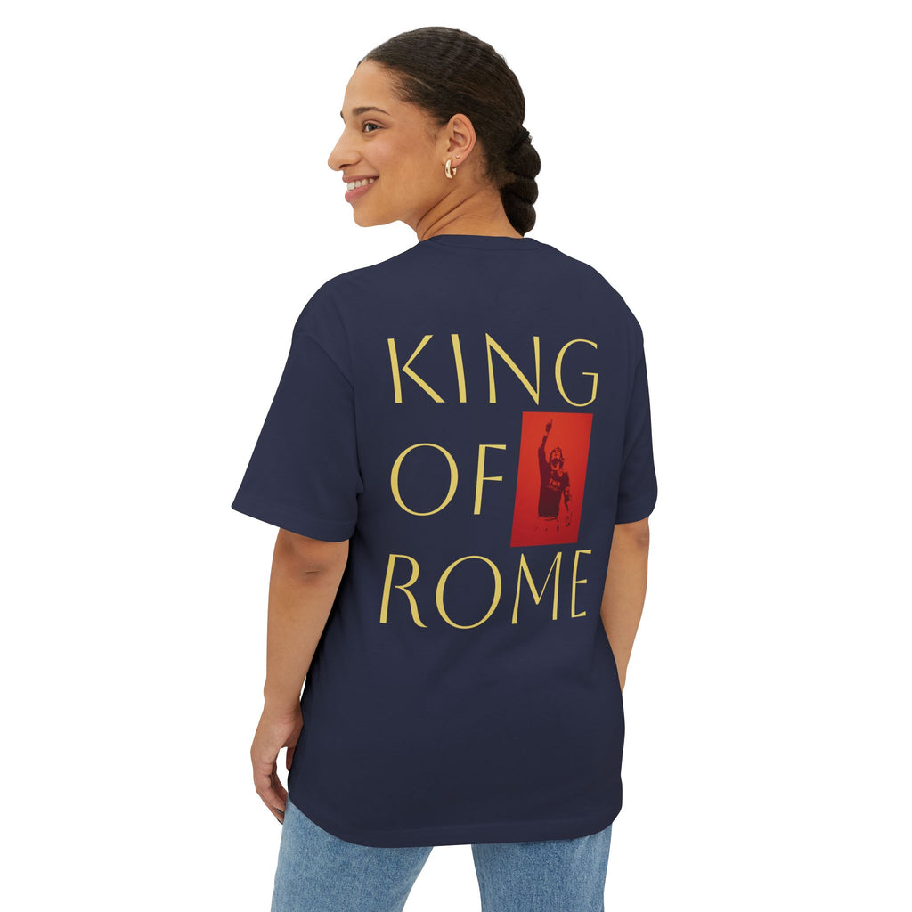 FRANCESCO - King of Rome - Unisex Oversized Boxy Tee, Casual Wear, Street Style, Weekend Outfit, Gift for Him/Her, Graphic Tee