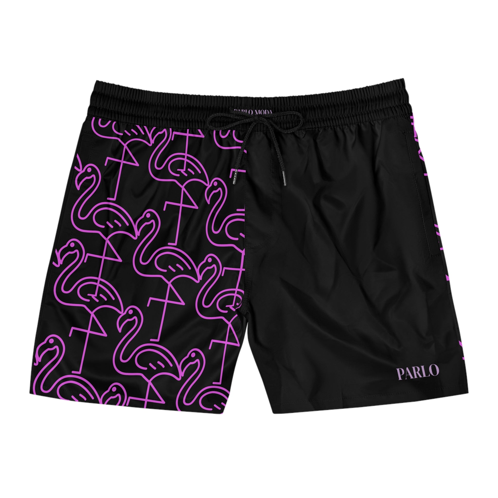 Flamingo Print Men's Swim Shorts