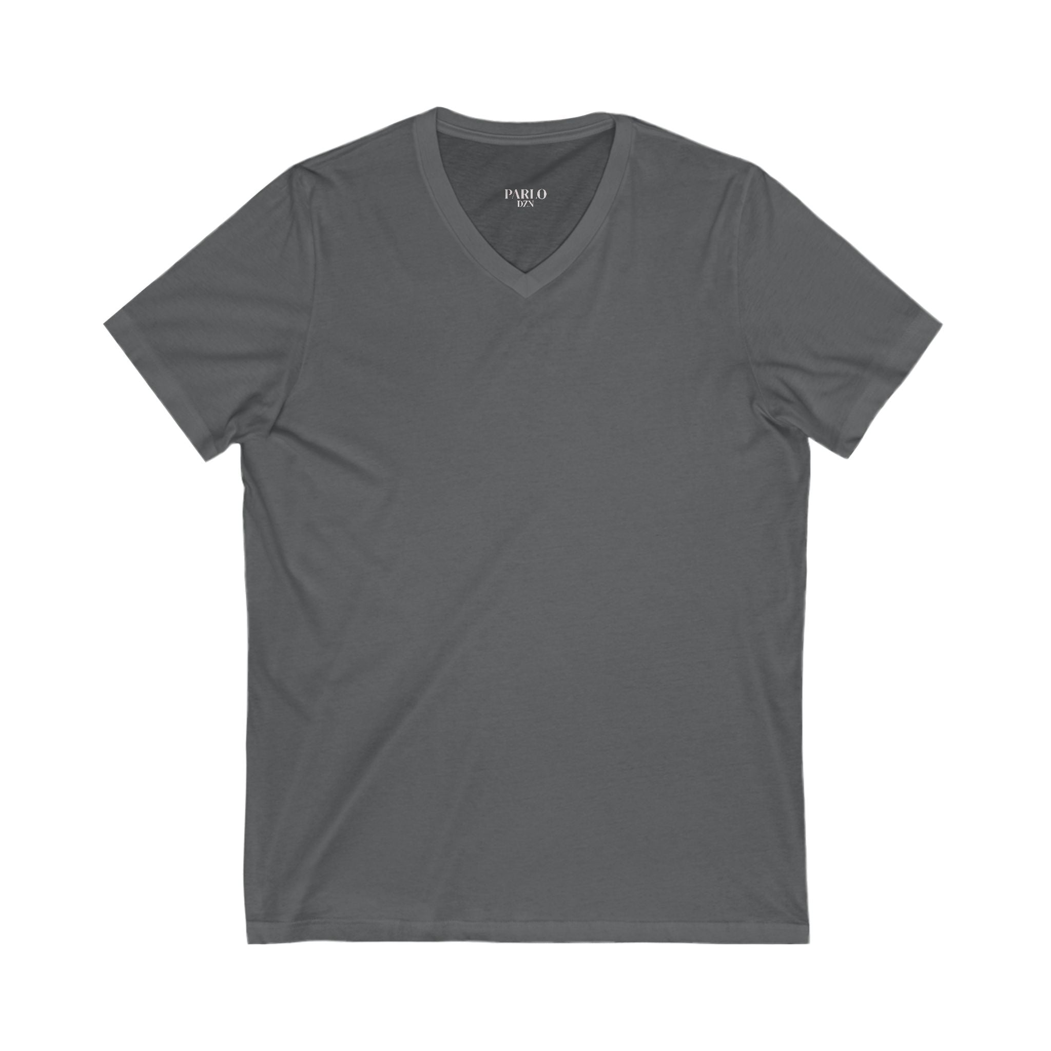 Unisex V-Neck Tee with PARLO Quote – Casual Wear, Everyday Style, Gift for Friends, Motivational T-Shirt