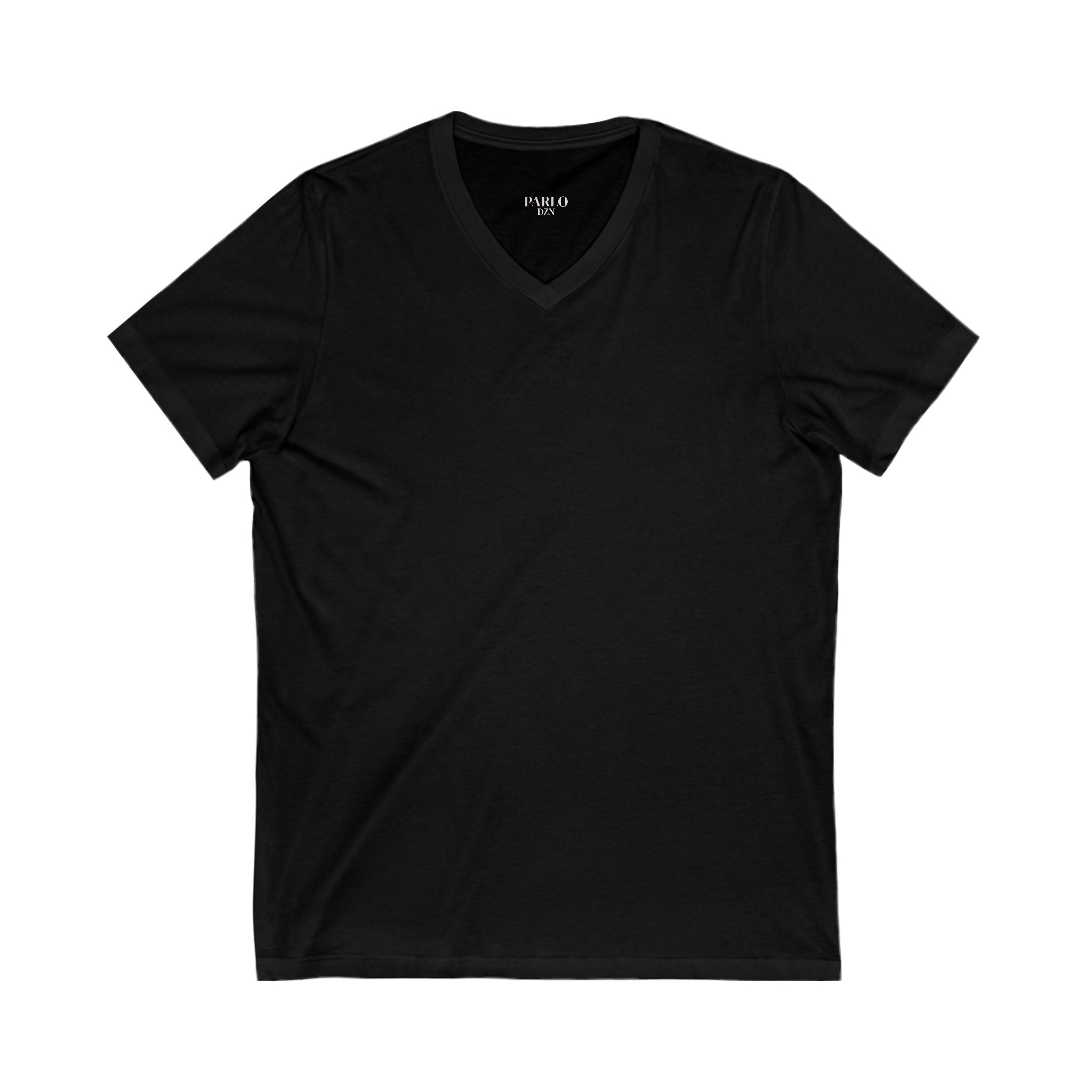 Unisex V-Neck Tee with PARLO Quote – Casual Wear, Everyday Style, Gift for Friends, Motivational T-Shirt