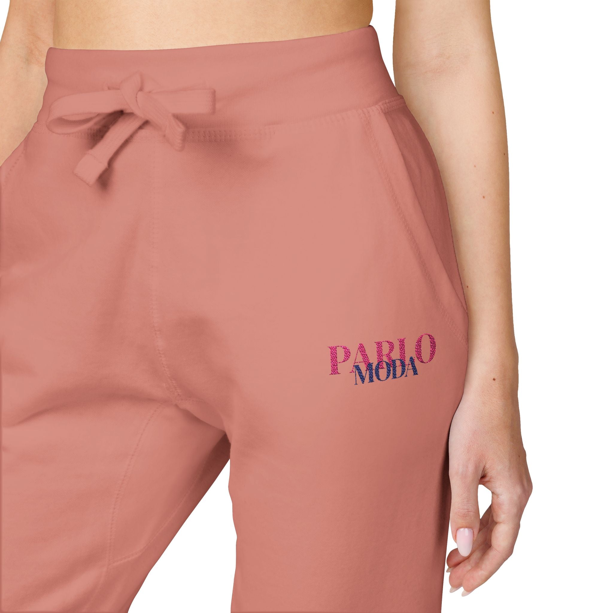 PARLO MODA - Embroidered Fleece Sweatpants