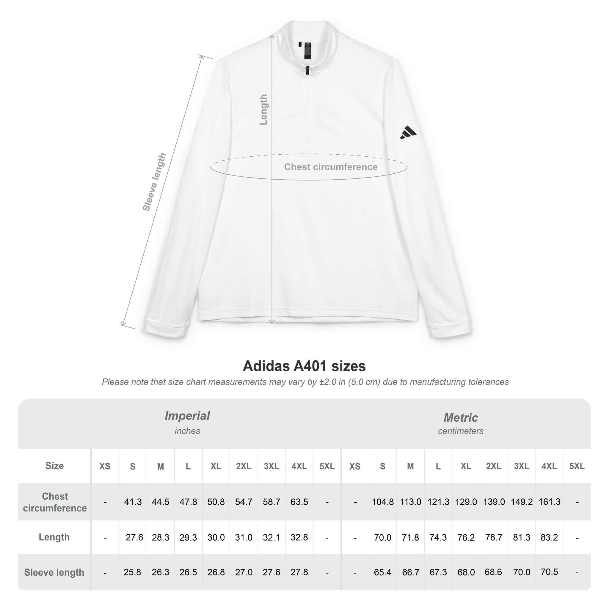UNIQUE PARLO MODA - ADIDAS Quarter-Zip Pullover