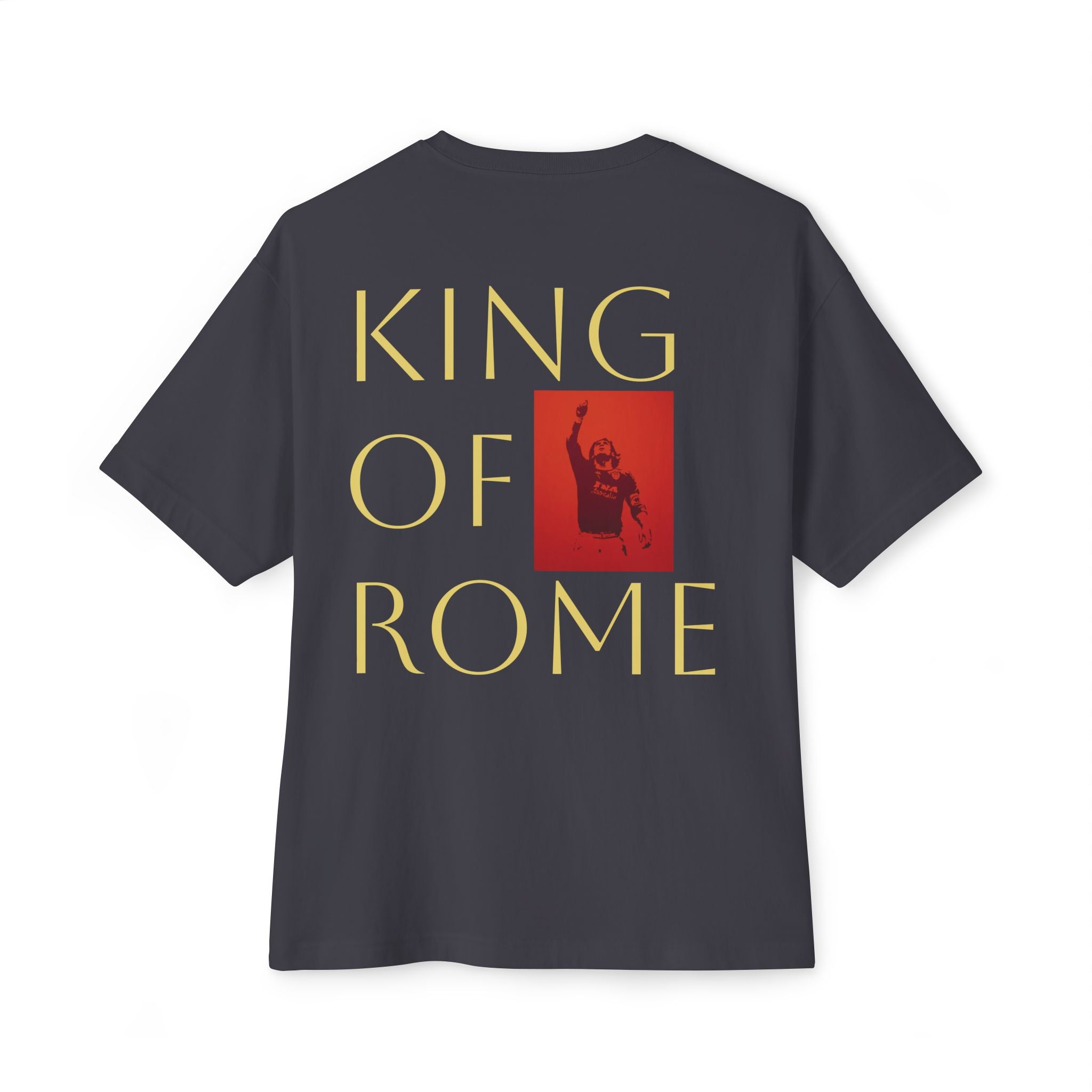 FRANCESCO - King of Rome - Unisex Oversized Boxy Tee, Casual Wear, Street Style, Weekend Outfit, Gift for Him/Her, Graphic Tee