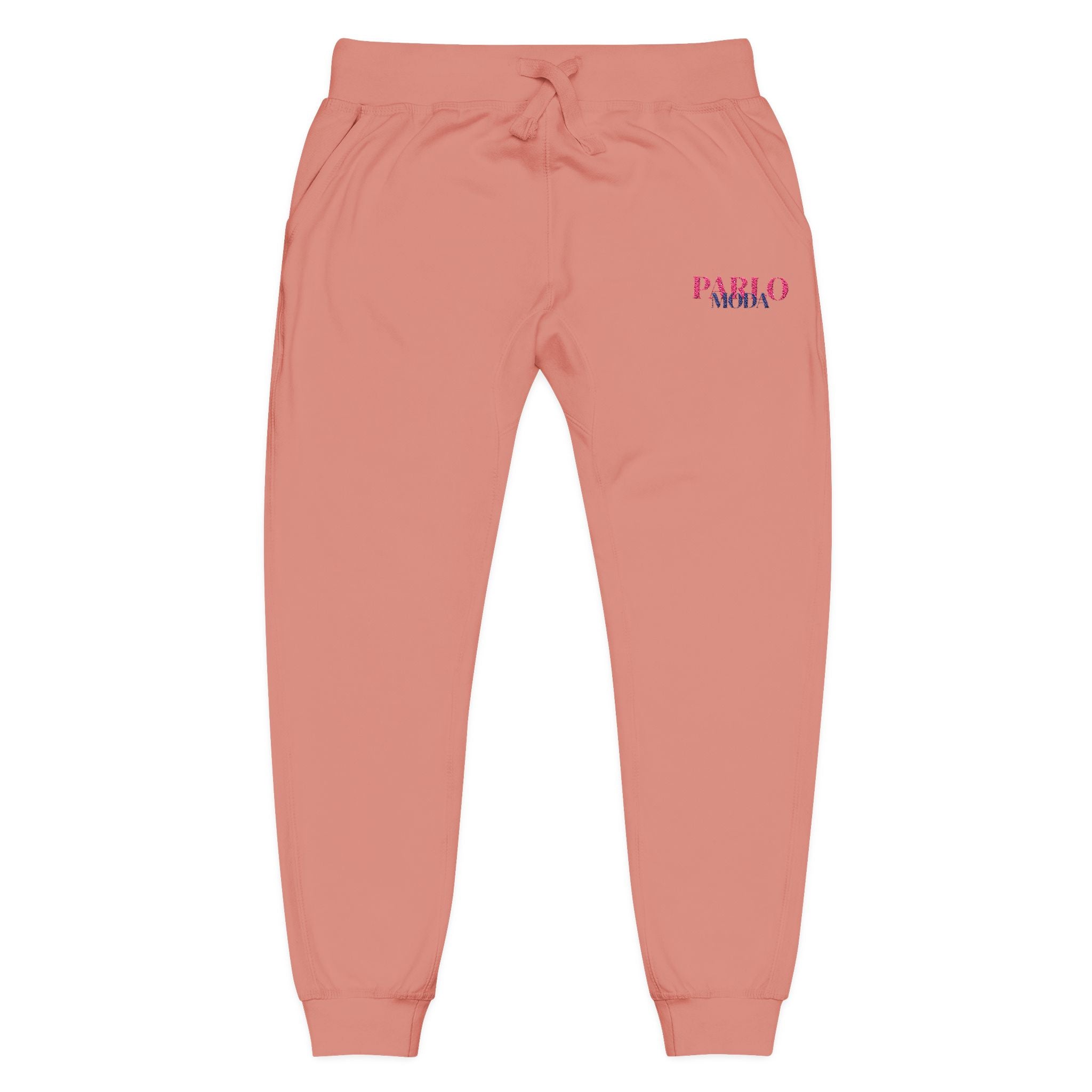 PARLO MODA - Embroidered Fleece Sweatpants