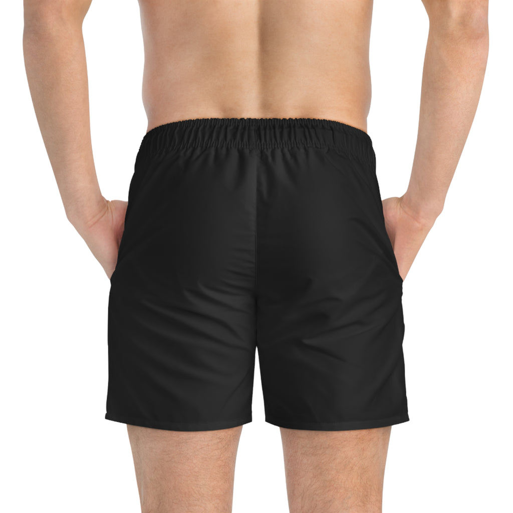 'Dolce Far Niente' Black Swim Trunks