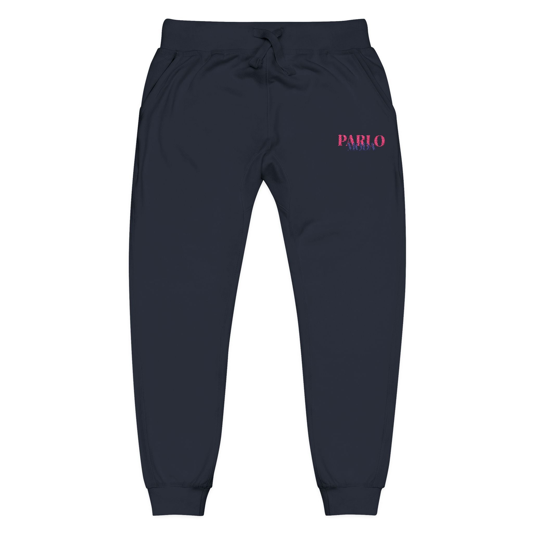 PARLO MODA - Embroidered Fleece Sweatpants