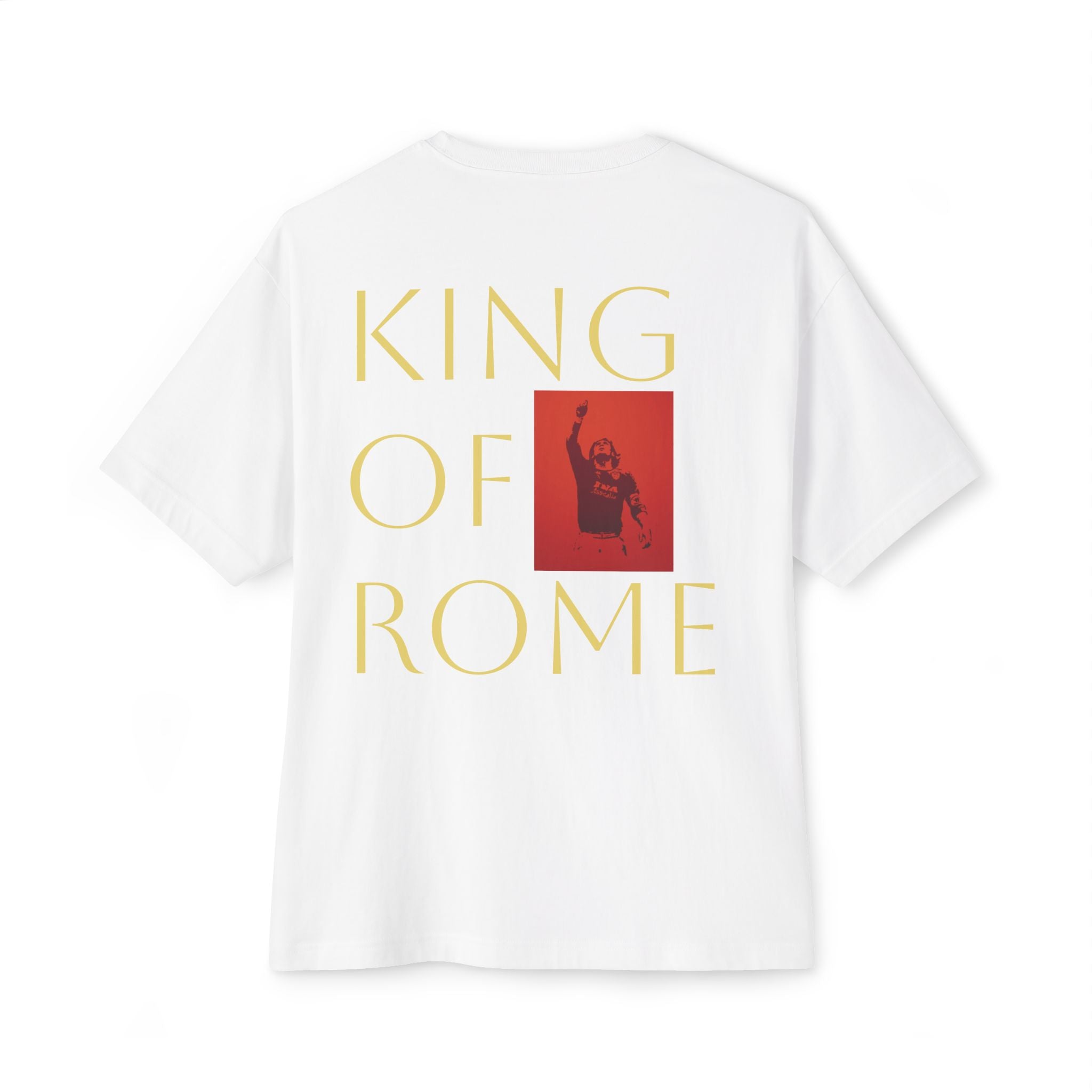 FRANCESCO - King of Rome - Unisex Oversized Boxy Tee, Casual Wear, Street Style, Weekend Outfit, Gift for Him/Her, Graphic Tee