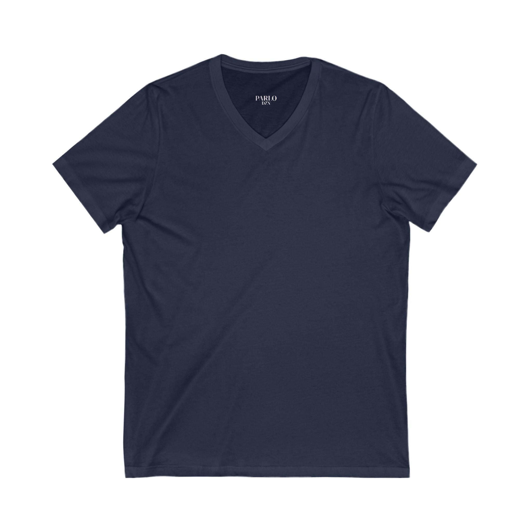 Unisex V-Neck Tee with PARLO Quote – Casual Wear, Everyday Style, Gift for Friends, Motivational T-Shirt